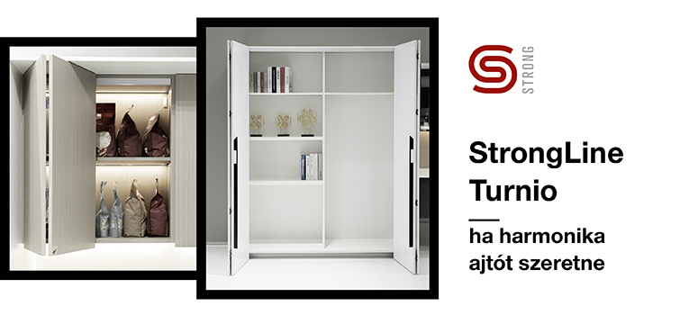 StrongLine Turnio: vasalatok ráütődő harmonika ajtókhoz