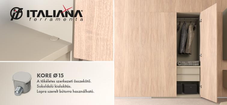 KORE 15 – erős és gyors bútorrögzítés