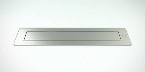 VersaTurn 2x 230V, 2x USB A 5V, 2x RJ45, HDMI, nemesacél felület