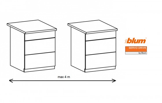K-BLUM Servodrive szett 2/6/650 mm