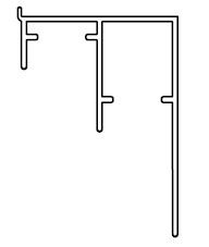 SISCO 0300 GF/ALU alsó profil 600cm