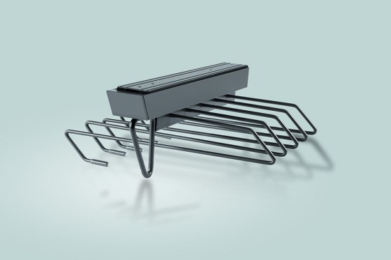 StrongWire kihúzható nadrágtartó fogas, barna