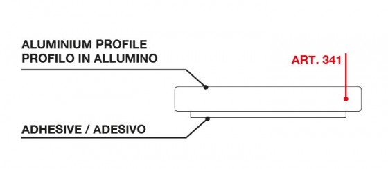 TERNO Magic2 alu padlóprofil 341 3600 mm
