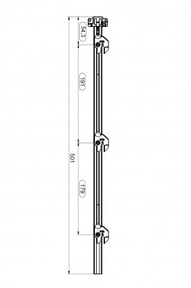 LEHMANN Rúd SVS3 (1+3 magasság 500mm)