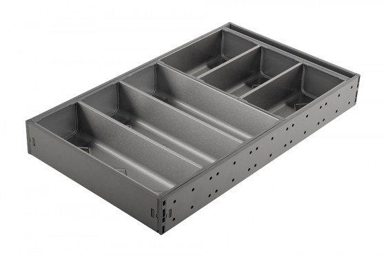 StrongMax evőeszköztartó készlet  M=500, SZ=276 mm szürke, 3+2 tálakkal
