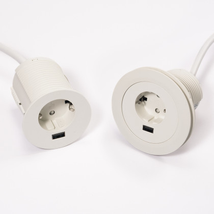 VersaTag 1x 230V, 1x USB-A, fehér, Schuko VersaTag 1x 230V, 1x USB-A, fehér, Schuko