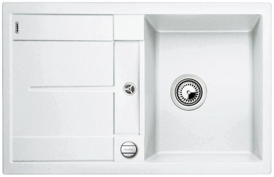 BLANCO 513028 Mosogató Metra 45 S fehér excenterrel Silgranit PuraDur