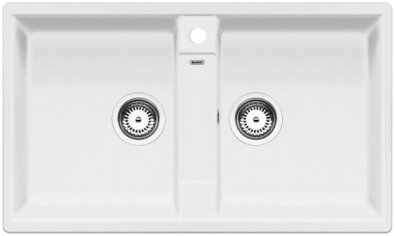 BLANCO 516678 Mosogató Zia 9 fehér excenter nélkül Silgranit PuraDur