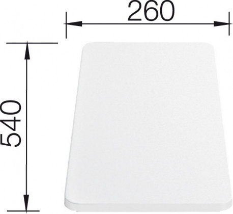 BLANCO 210521 Tartozék műanyag vágódeszka 540x260x20