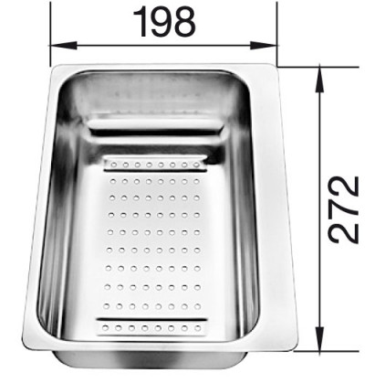 BLANCO 217796 Tartozék tál nemesacél Metra 6 S