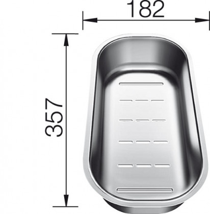 BLANCO 225253 Tartozék tál több funkciós nemesacél Classic Pro 6S, 45
