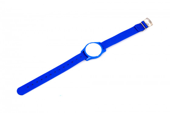 LEHMANN Nylonový náramek (hodinky) s čipem pro zámky RFID Mifare® lock,modrý