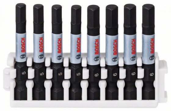 BOSCH 2608522332 Sada bitů Impact Control Power Bit, 8 kusů, 4×H5; 4×H6
