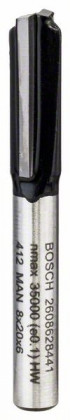 BOSCH 2608628441 Drážkovací fréza, 6 mm, D1 8 mm, L 19,6 mm, G 51 mm