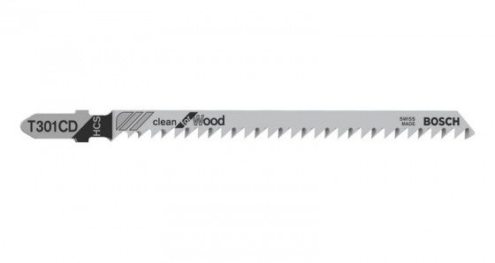 BOSCH 2608637590 Pilový plátek do přímočaré pily 5ks T 301 CD Clean for Wood
