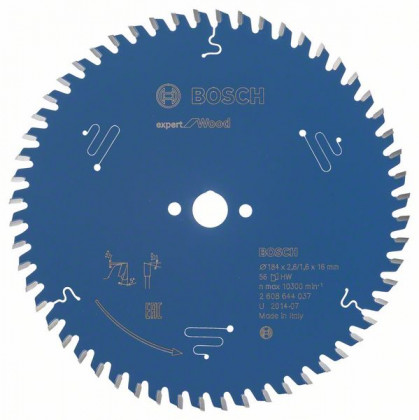 BOSCH 2608644037 Pilový kotouč Expert for Wood 184 x 16 x 2,6 mm, 56