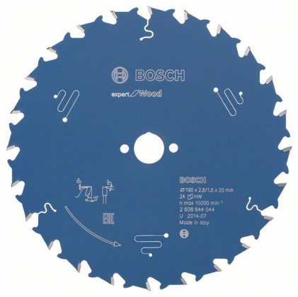 BOSCH 2608644044 Pilový kotouč Expert for Wood 190 x 20 x 2,6 mm, 24