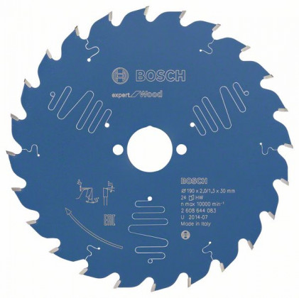 BOSCH 2608644083 Pilový kotouč Expert for Wood 190 x 30 x 2,0 mm, 24