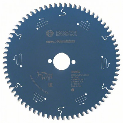BOSCH 2608644105 Pilový kotouč Expert for Aluminium 210 x 30 x 2,8 mm, 72