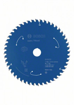 BOSCH 2608644509 Pilový kotouč Expert for Wood pro AKU pily 165×1,5/1×20mm, 48