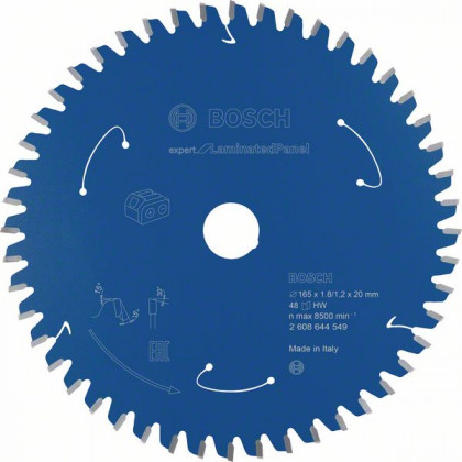 BOSCH 2608644549 Pilový kotouč Expert for LaminatedPanel - AKU 165×1,8×20mm, 48