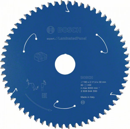 BOSCH 2608644550 Pilový kotouč Expert for LaminatedPanel - AKU 190×2,1×30mm, 60