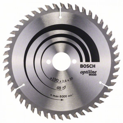 BOSCH 2608640617 Pilový kotouč Optiline Wood 190 x 30 x 2,6 mm, 48 BOSCH 2608640617 Pilový kotouč Optiline Wood 190 x 30 x 2,6 mm, 48
