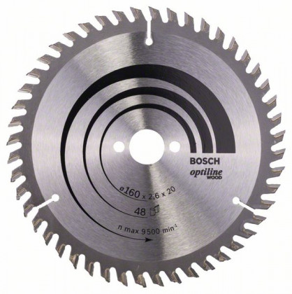 BOSCH 2608640732 Pilový kotouč Optiline Wood 160 x 20/16 x 2,6 mm, 48 BOSCH 2608640732 Pilový kotouč Optiline Wood 160 x 20/16 x 2,6 mm, 48