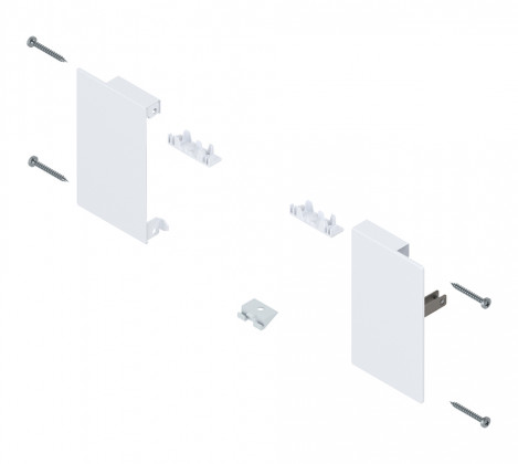 BLUM ZI4.0MS1 elülső rögzítés Belülről MERIVOBOX M, fehér, SW-M