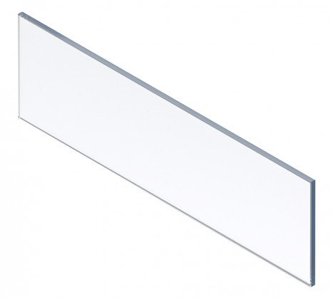 BLUM ZE4H458G elülső magas üveg MERIVOBOX, KB600mm oldalra 18/19mm, átlátszó