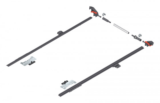 BLUM ZS4.650MU oldalirányú stabilizáció MERIVOBOX, 450-650mm