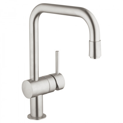 GROHE 30435DC0 Csaptelep VENTO U-alakú kifolyócső kihúzható szuperacél gyöngyöző