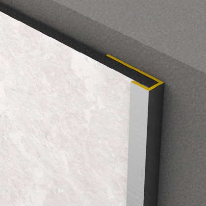 Rocko Tiles ukončovací profil "C" ČERNÝ 2,8m