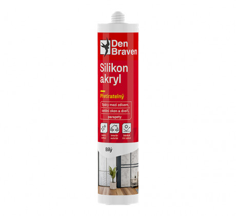 szilikon akril tömítőanyag, 280 ml fehér