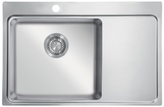 StrongSinks S3 Mosogató Nida 787, 787x 520 mm rozsdamentes acél, jobbos csepegt.