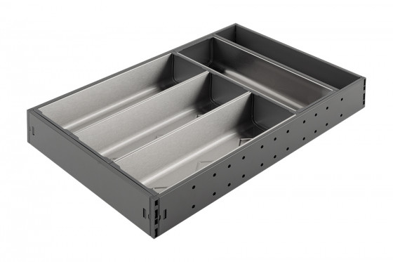 StrongMax evőeszköztartó teljes készlet SZ- 276 mm, 450 mm mélység szürke+4 tála