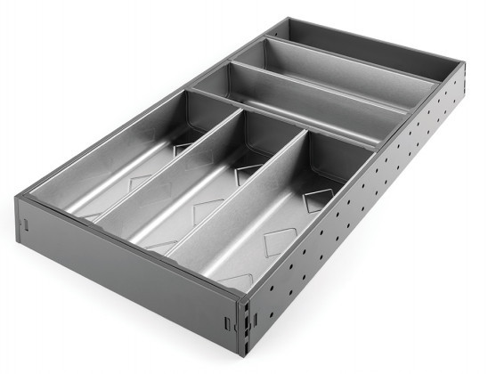 StrongMax evőeszköztartó teljes készlet SZ-276 mm, 550 mm mélység szürke+5 tálak