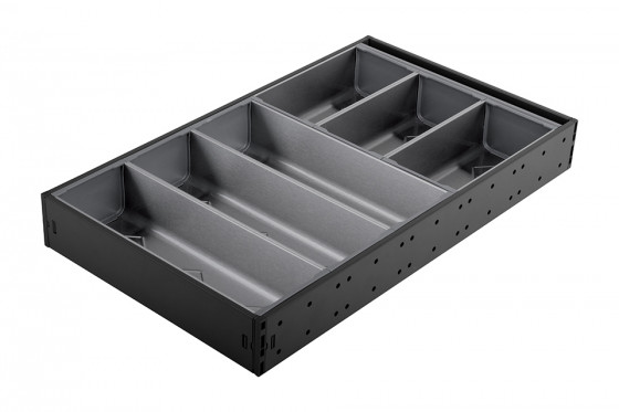 StrongMax evőeszköztartó készlet ´M=500, SZ=276 mm fekete, 3+2 tálakkal