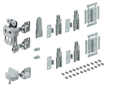 HETTICH 9237880 WingLine L 25 kg-ig, zárórugók nélkül B