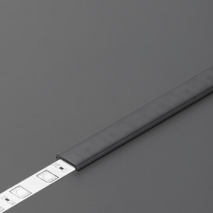 TM-takaró profil Slim/Smart10/Smart-In10 profilhoz rápattintható fekete 2000mm