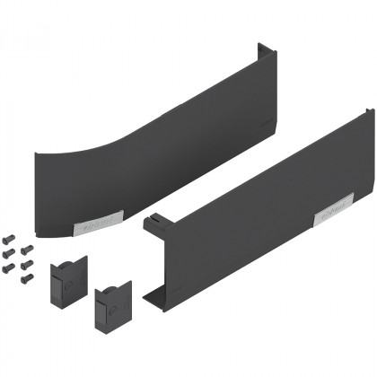 BLUM 23.8000 Aventos HF/HL/HS Top takaró sapkák - SD-val, sötét szürke