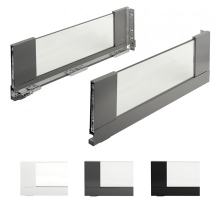 StrongMax 18 oldalfal 185/450 mm, üvegezett, fehér J+B