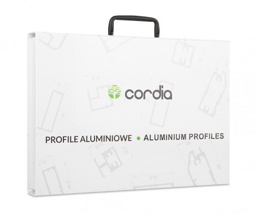 CORDIA minta Profil és alimínium  - bőrönd színezéssel