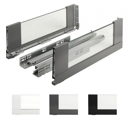 K-StrongMax 18 185/450mm 40kg, üveg oldalak, fehér