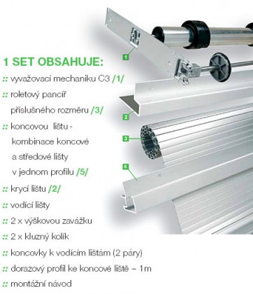 REHAU metallic szett 20 mm 900/1500 rozsdamentes acél