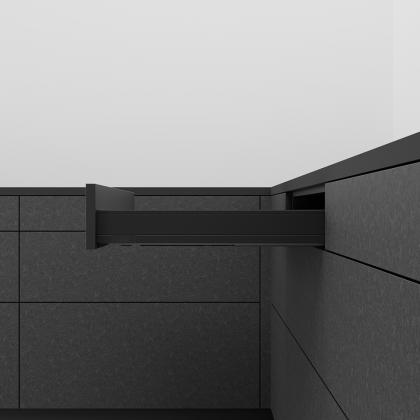 K-BLUM Legrabox N 450mm/40 kg, Blumotion/TOB, karbon fekete CS-M, expando