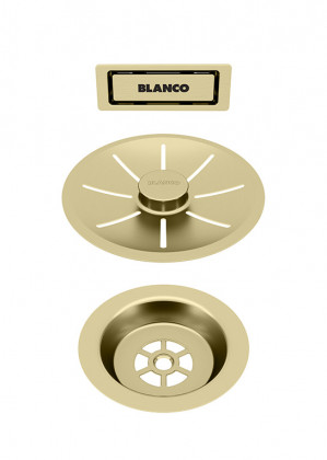 BLANCO 203476 Přísluš. odtok. sada InFino s přepad. C-overflow sat.zlatá Edition