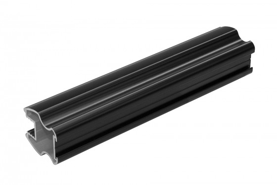 SEVROLL 06370 Gemini fogantyú profil 2,7m fekete szerkezeti