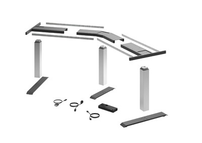 HETTICH 9193258 LegaDrive szett sarokra 135° fehér