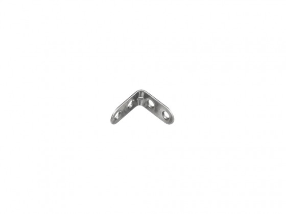 STRONG Sarokvas 30x30mm megerősített, cink fehér